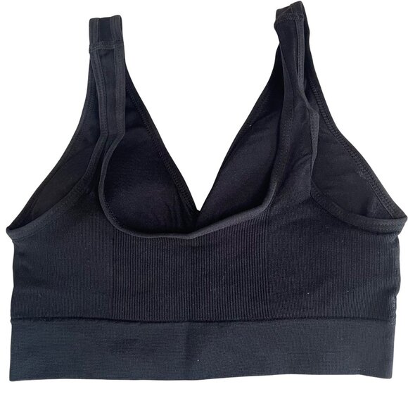 Truekind® Everyday Essential Throw-on Wireless Bra Black Sz SM 10001 - Picture 4 of 6